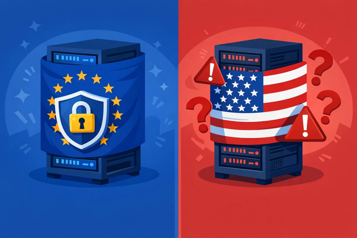 EU-Hosting vs. US-Hosting: Was bedeutet das für deine Daten?